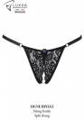 Luxxa BLAUER STRASS GESCHLITZTER STRING 4